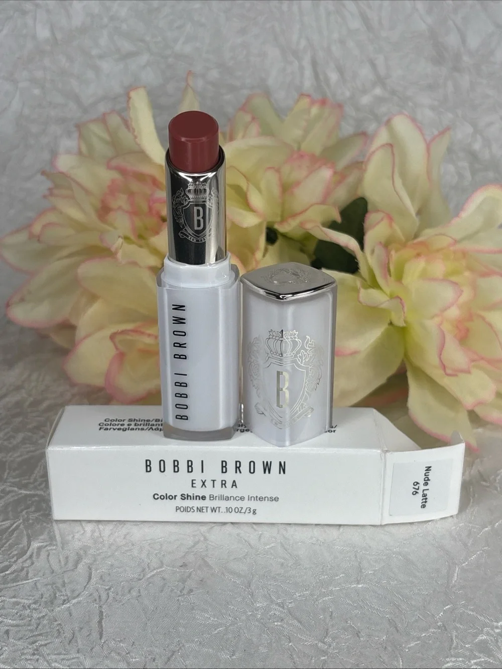 Bobbi Brown Extra Lip Color Shine ~ Nude Latte 676 ~ Full Size NIB